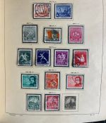 DDR Sammlung gestempelt - 1949-1974 nahezu komplett auf Vordruck im Klemmbinder