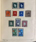 DDR Sammlung gestempelt - 1949-1974 nahezu komplett auf Vordruck im Klemmbinder