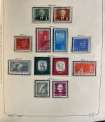 DDR Sammlung gestempelt - 1949-1974 nahezu komplett auf Vordruck im Klemmbinder