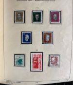 DDR Sammlung gestempelt - 1949-1974 nahezu komplett auf Vordruck im Klemmbinder