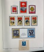 DDR Sammlung gestempelt - 1949-1974 nahezu komplett auf Vordruck im Klemmbinder