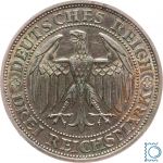 Weimar 3 Mark 1929 E, 100 Jahre Burg und Stadt Meissen, J.338, Silber