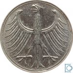 5 Deutsche Mark 1957 F - Silberadler 1951-1974 - Jaeger 387