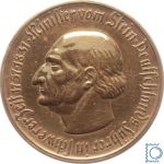 Notgeld Westfalen, 10000 Mark 1923, Minister von Stein, vergoldet, J N20a