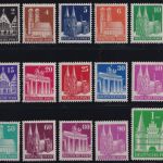 Bizone, Michel Nr. 73-97 II eg gezähnt postfrisch, geprüft BPP - Bauten