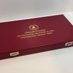 MDM Deutsche Sporthilfe Münzkassette Schatulle Olympische Spiele 1984 gebraucht