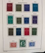 CEPT Europa Union Jahrgang 1956-1977 postfrisch komplett auf Leuchtturm Vordruck