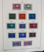 CEPT Europa Union Jahrgang 1956-1977 postfrisch komplett auf Leuchtturm Vordruck