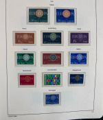 CEPT Europa Union Jahrgang 1956-1977 postfrisch komplett auf Leuchtturm Vordruck