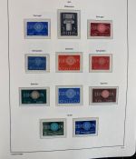 CEPT Europa Union Jahrgang 1956-1977 postfrisch komplett auf Leuchtturm Vordruck
