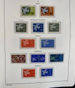 CEPT Europa Union Jahrgang 1956-1977 postfrisch komplett auf Leuchtturm Vordruck