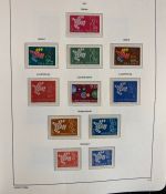 CEPT Europa Union Jahrgang 1956-1977 postfrisch komplett auf Leuchtturm Vordruck