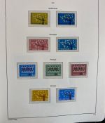 CEPT Europa Union Jahrgang 1956-1977 postfrisch komplett auf Leuchtturm Vordruck