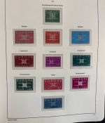 CEPT Europa Union Jahrgang 1956-1977 postfrisch komplett auf Leuchtturm Vordruck