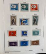 CEPT Europa Union Jahrgang 1956-1977 postfrisch komplett auf Leuchtturm Vordruck