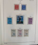 CEPT Europa Union Jahrgang 1956-1977 postfrisch komplett auf Leuchtturm Vordruck
