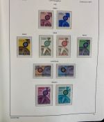 CEPT Europa Union Jahrgang 1956-1977 postfrisch komplett auf Leuchtturm Vordruck