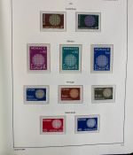 CEPT Europa Union Jahrgang 1956-1977 postfrisch komplett auf Leuchtturm Vordruck