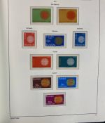 CEPT Europa Union Jahrgang 1956-1977 postfrisch komplett auf Leuchtturm Vordruck