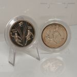 2x CHINA 25 Yuan 1982 - FIFA Fussball WM 1982 Spanien PP KM#59-60