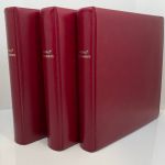 3 x BOREK Ringbinder für Numisbriefe - Rot - gebraucht