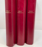 3 x BOREK Ringbinder für Numisbriefe - Rot - gebraucht