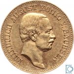 Kaiserreich, 20 Mark Sachsen 1905 E, König Friedrich August III., J.268