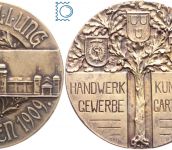 Medaille Wiesbaden 1909 - Ausstellung für Handwerk, Gewerbe, Kunst und Gartenbau