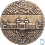 Medaille Wiesbaden 1909 - Ausstellung für Handwerk, Gewerbe, Kunst und Gartenbau