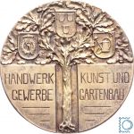 Medaille Wiesbaden 1909 - Ausstellung für Handwerk, Gewerbe, Kunst und Gartenbau