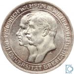 PREUSSEN, 3 Mark 1911 A, Wilhelm II., Universität Breslau - J108 vz