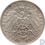 BAYERN, 3 Mark, König Otto, 1912 D, J.47, SILBER