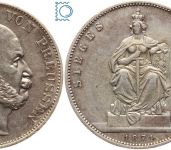 PREUSSEN, Brandenburg-Preußen Wilhelm I., Taler 1871, Siegestaler, Silber