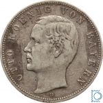 BAYERN, 5 Mark, König OTTO, 1898 D, J.46, Silber, hübsch!