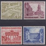 Berlin Nr. 57-60 ungebraucht mit Falz - 1-5 DM Bauten