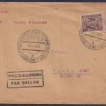 POLEN Ballonpost "Gordon Bennet" 1934 mit Sonderstempel 23.09.1934