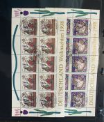 Bund Zehnerbogen Sammlung 1996-2000 gestempelt ESST - über 150 Bogen!