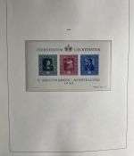 LIECHTENSTEIN Sammlung 1945-1997 postfrisch komplett auf Leuchtturm Vordruck
