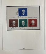 BRD / Bund 1949-1969 Sammlung gestempelt komplett auf Lindner Vordruck