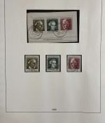 BRD / Bund 1949-1969 Sammlung gestempelt komplett auf Lindner Vordruck