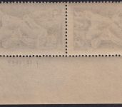 Saarland, Michel Nr. 284 Br Druckdatum 1.10.1949 Ecke Eckrand postfrisch