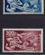 Saarland Michel Nr. 297-298 postfrisch - Aufnahme Saarland in den Europarat