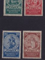 Deutsches Reich, MiNr. 351-354 ungebraucht - Nothilfe 1924