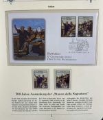 PAPST Benedikt XVI Sammlung - FDC & postfrisch - in 5 Ringbindern aus Borek Abo