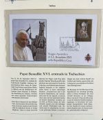 PAPST Benedikt XVI Sammlung - FDC & postfrisch - in 5 Ringbindern aus Borek Abo