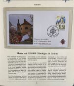 PAPST Benedikt XVI Sammlung - FDC & postfrisch - in 5 Ringbindern aus Borek Abo