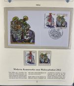 PAPST Benedikt XVI Sammlung - FDC & postfrisch - in 5 Ringbindern aus Borek Abo