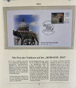 PAPST Benedikt XVI Sammlung - FDC & postfrisch - in 5 Ringbindern aus Borek Abo