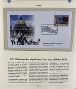 PAPST Benedikt XVI Sammlung - FDC & postfrisch - in 5 Ringbindern aus Borek Abo
