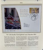 PAPST Benedikt XVI Sammlung - FDC & postfrisch - in 5 Ringbindern aus Borek Abo